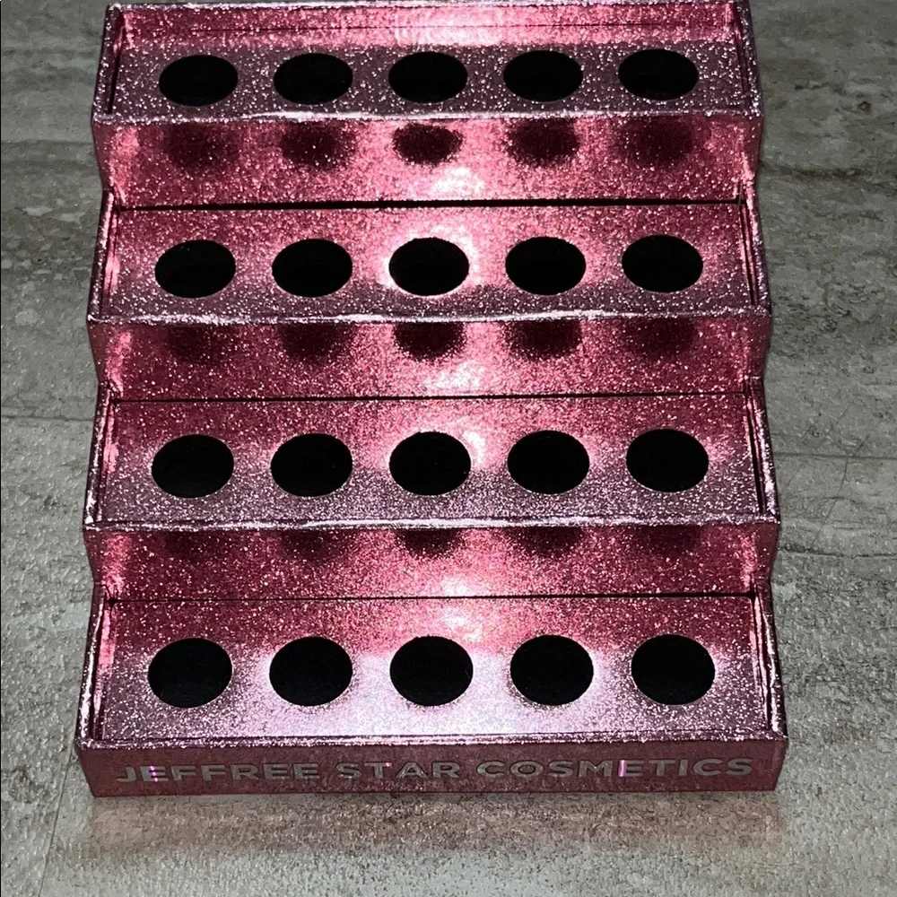 Jeffree Star Pink Glitter Organizer